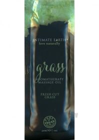 Intimate Earth Grass Massage Oil Foil Sachet 1oz