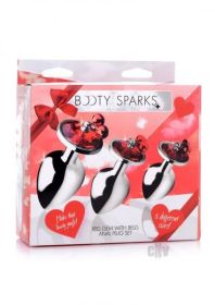 Red Gem With Bells Anal Plug Set