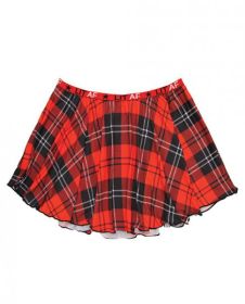 Vibes LIT AF Skirt Red Plaid S/M