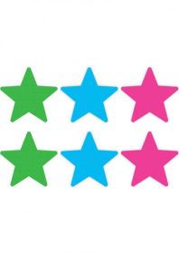 Peekaboos Neon Stars Value Pack Of 3 O/S