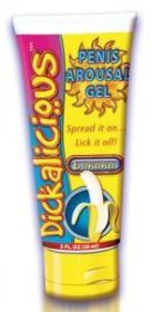 Dickalicious Penis Arousal Gel Banana 2oz